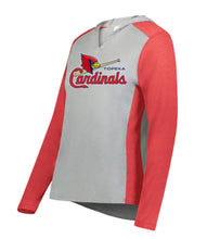 Load image into Gallery viewer, Cardinals Ringer Hoodie - Ladies Cut
