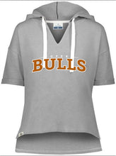 Load image into Gallery viewer, Ladies Short Sleeve Hoodie Bulls
